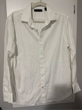 86. Tommy Hilfiger White Long-Sleeve Dress Shirt - Classic Spread Collar 16.5